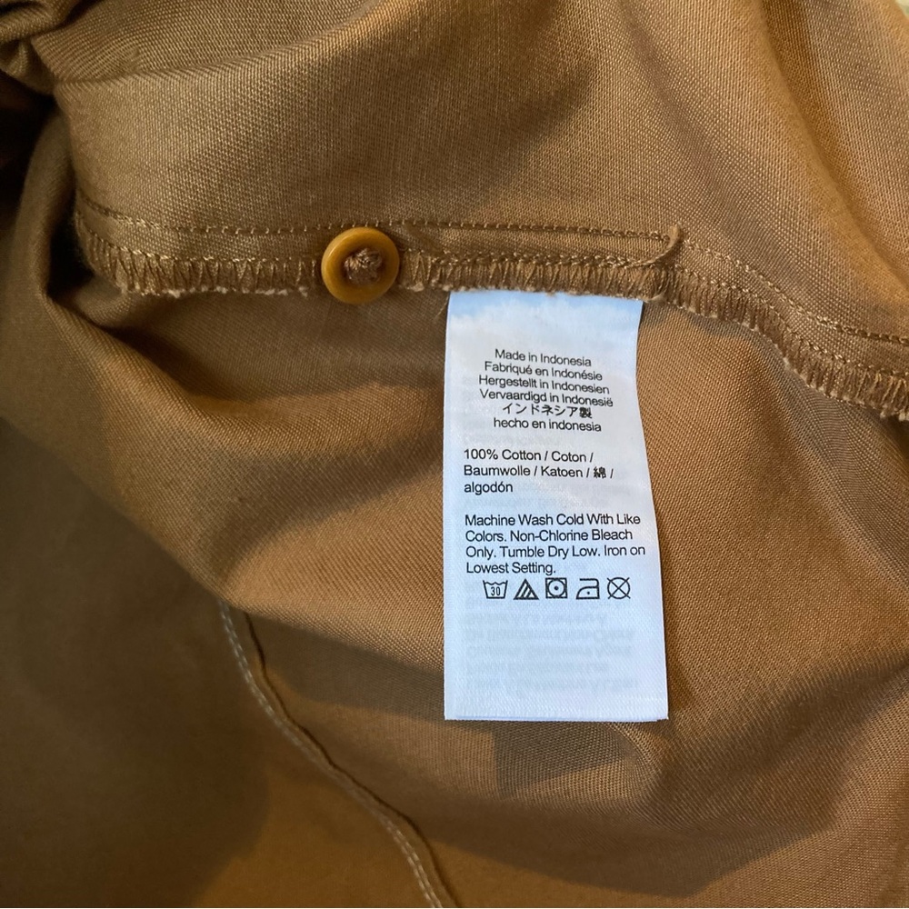 NWT Madewell Darted Button-Up Shirt in (Re)generative Chino - Picture 10 of 10